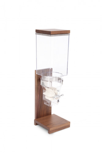 Distributeur à céréales brun noyer 15 cm Nature Zepe