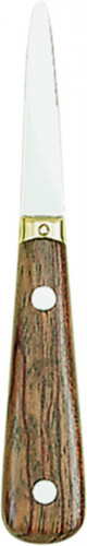 Lancette à huîtres 7 cm inox bois unie Deglon