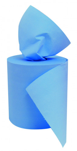 Bobine à dévidage central bleu ouate de cellulose 18x22 cm (6 pièces)