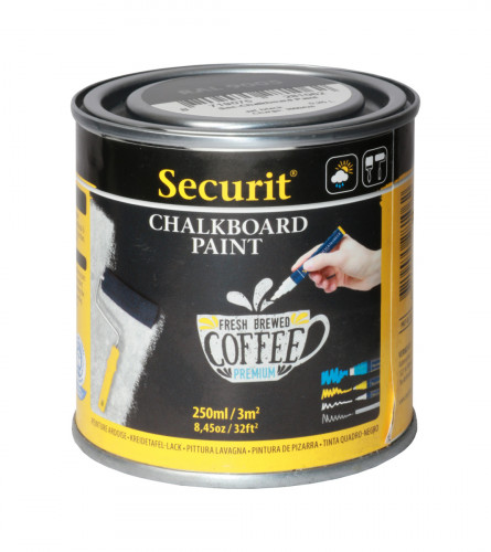 Peinture ardoise noir 7,6x7,6x8,7 cm Securit