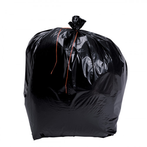 Sac à déchets plastique noir 170 L 49 microns (100 pièces)
