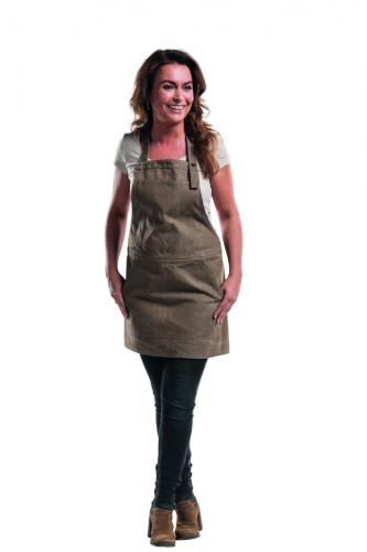 Tablier à bavette beige Taille unique Chaud Devant