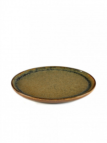 Assiette plate rond indi grey grès émaillé Ø 21 cm Surface Serax