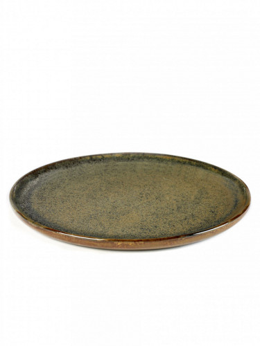 Assiette coupe plate rond indi grey grès émaillé Ø 27 cm Surface Serax