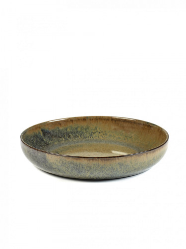 Assiette creuse rond indi grey grès émaillé Ø 21 cm Surface Serax