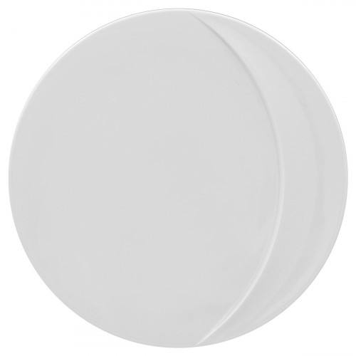Assiette plate rond blanc porcelaine vitrifiée Ø 10,9 cm Moon Rak