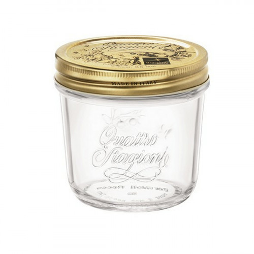 Bocal avec couvercle hermétique rond or verre 20 cl Quattro Stagioni Bormioli Rocco