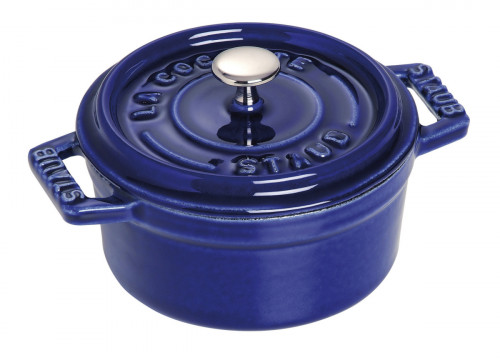 Mini cocotte avec couvercle fonte d'acier Sans revêtement Avec couvercle Ø 10 cm 7 cm 0,25 L Staub