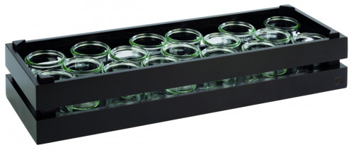 Caisse GN 2/4 bois brun 55,5x18,5x10,5 cm Superbox Aps