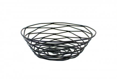 Corbeille rond noir acier Ø 15 cm 5 cm Artisan Tablecraft