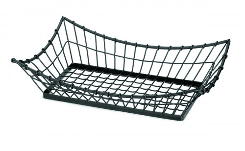 Panier rectangulaire noir acier 53 cm Grand Master Tablecraft