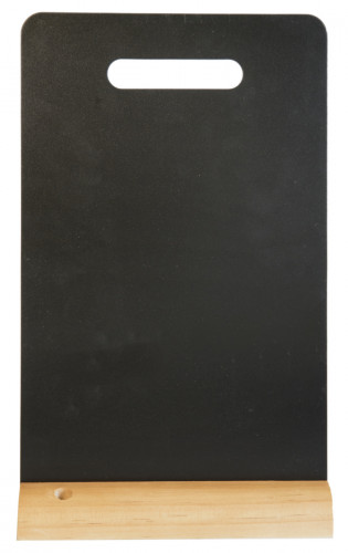 Ardoise de table rectangulaire noir 21x32,5 cm Securit
