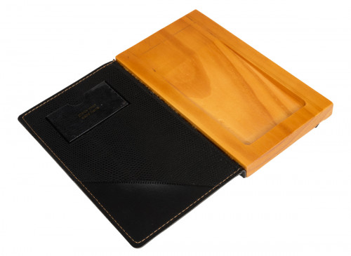 Porte-addition rectangulaire noir 17,9x10 cm Securit