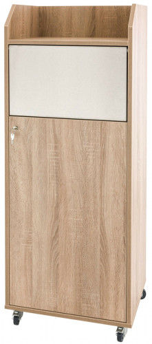 Meuble poubelle beige 42x54x136 cm Jacky Flexmob