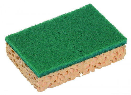 Tampons abrasifs sur éponge vert 11x7x2,4 cm Spontex (10 pièces)