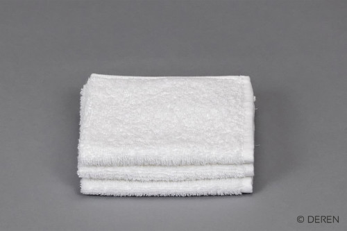Serviettes invité blanc 30x30 cm 360 g/m² coton Cuba (20 pièces)