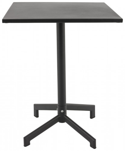 Table avec sytème pliant d''extérieur gris anthracite 60x60x75,5 cm Pigalle Flexmob