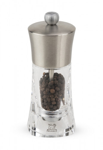 Moulin à poivre transparent Ø 7 cm 14 cm Ouessant Peugeot Saveurs