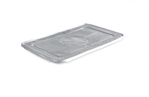 Couvercle perforé GN 1/1 rectangulaire gris aluminium 52,5x32,5x1,8 cm (50 pièces)