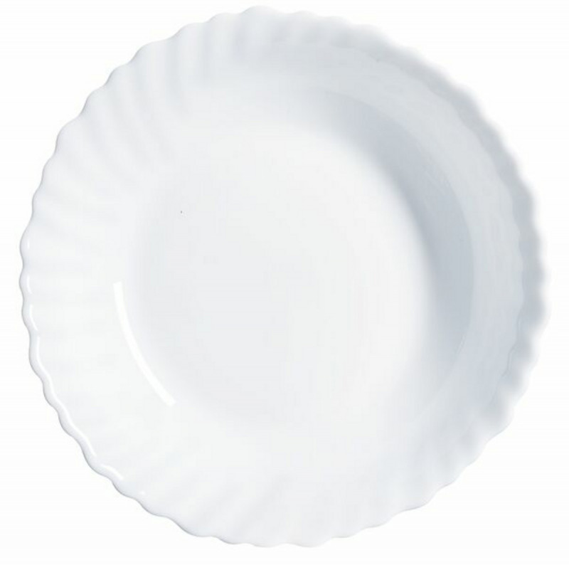 Bol à salade rond blanc verre opal Ø 18 cm Feston Luminarc