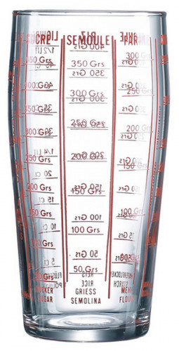 Verre mesureur rond transparent verre trempé Ø 8,1 cm Luminarc