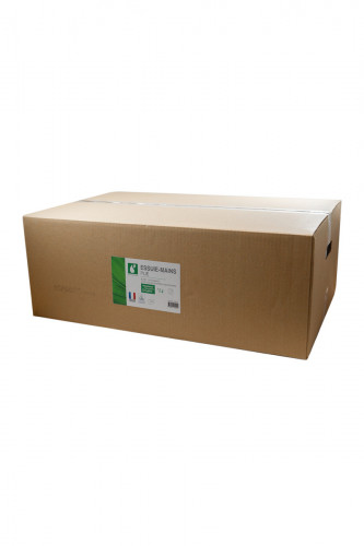 Essuie-mains rectangulaire blanc ouate de cellulose 24x21,6 cm Softclean (25 pièces)