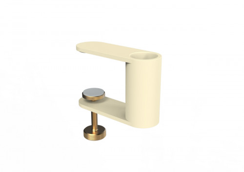 Fixation lampadaire led nomade sur parasol ou table ivoire 8x4x12 cm Paranocta