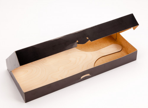 Kit plancha rectangulaire noir carton 455x190x50 mm (20 pièces)