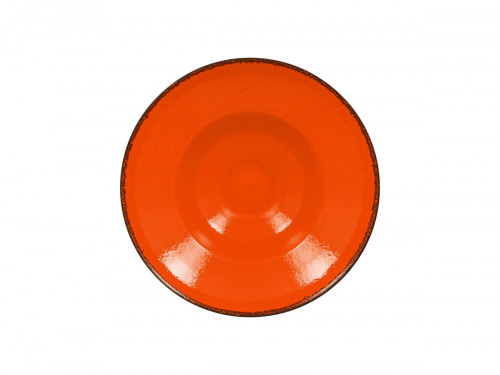 Assiette extra creuse rond orange porcelaine vitrifiée Ø 26,1 cm Fire Rak