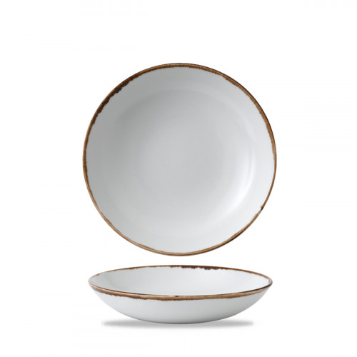Assiette coupe creuse rond Natural porcelaine vitrifiée Ø 24,8 cm Harvest Dudson