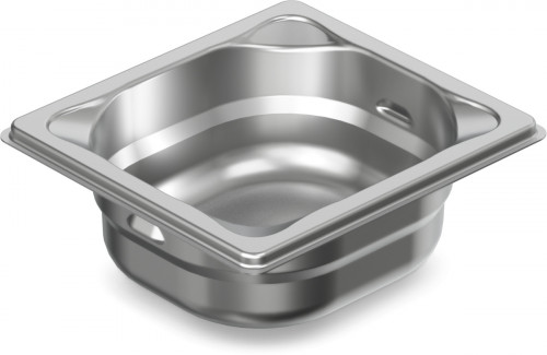 Bac GN 1/6 inox 18/10 P6,5 cm 1 L Pujadas