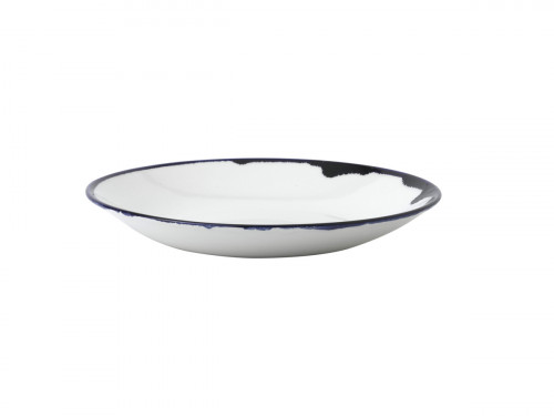 Assiette creuse rond Ink porcelaine vitrifiée Ø 25,6 cm Harvest Dudson