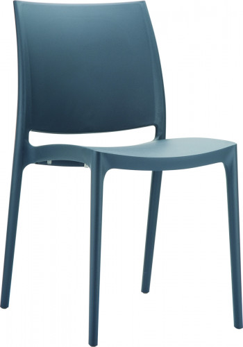Chaise d''extérieur gris foncé 81x44x50 cm Maya Flexmob