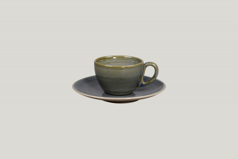 Tasse à café Jade porcelaine vitrifiée 15 cl Ø 8 cm Rakstone Spot Rak