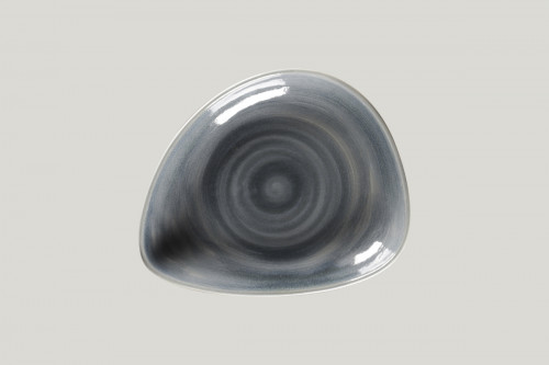 Assiette coupe creuse triangulaire Jade porcelaine vitrifiée 23,8x19,6 cm Rakstone Spot Rak