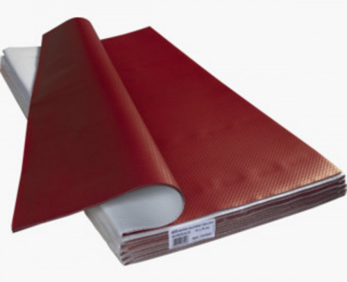 Nappe bordeaux papier 60x60 cm Tisslack Cogir (400 pièces)