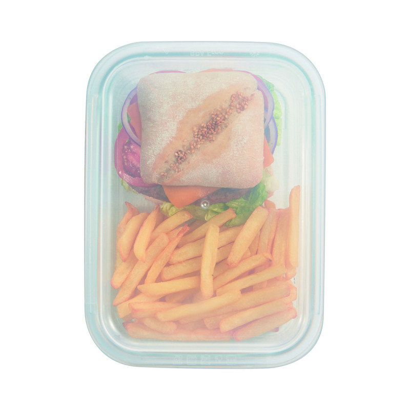 Couvercle pour boite 82cl rectangulaire transparent polypropylène (pp) 18,6 cm Food Box Arcoroc