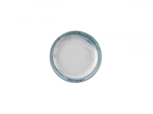 Assiette plate rond bleu porcelaine vitrifiée Ø 20,3 cm Finca Limestone Dudson