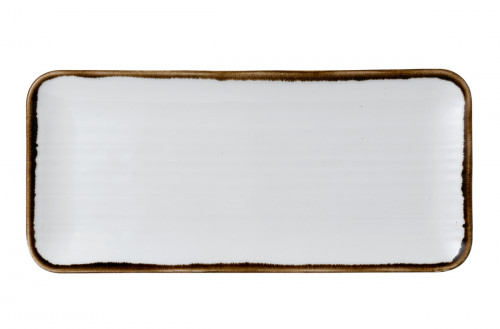 Assiette organique Natural porcelaine vitrifiée 35x16 cm Harvest Dudson