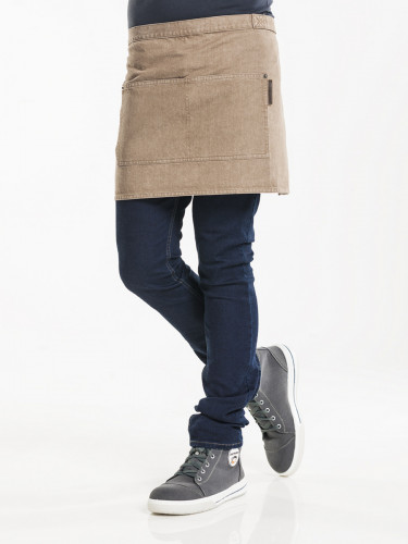 Tablier 1/2 chef beige Taille unique Base Chaud Devant