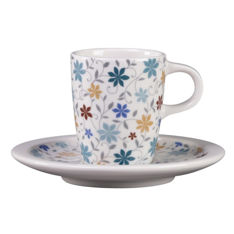 Tasse à expresso blanc porcelaine vitrifiée 9 cl Ø 5,8 cm Rakstone Ease Décor Summer Rak