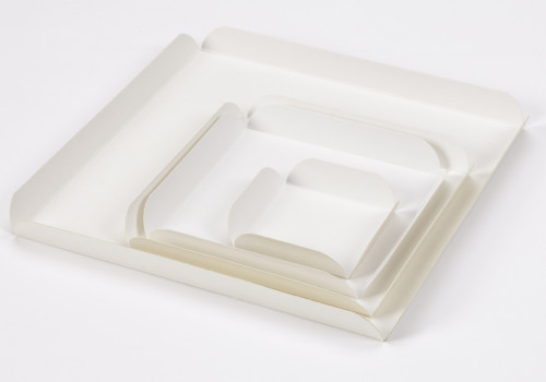 Carré rainé carré blanc papier 17x17 cm (500 pièces)