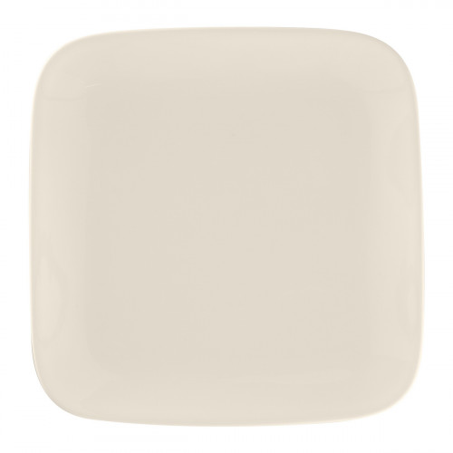 Assiette plate carré blanc porcelaine bone china 21,3x21,3 cm Bravura Rak