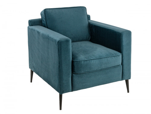 Fauteuil d'intérieur bleu pétrole 83x78x84 cm Arnold Flexmob