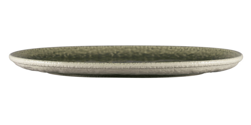 Plat coupe ovale steel porcelaine vitrifiée 32 cm Krush Rak