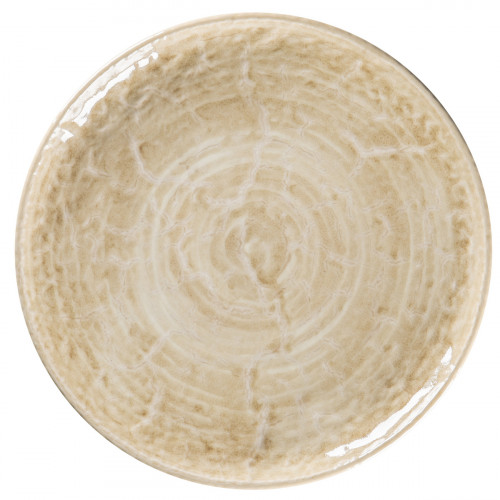 Assiette plate coupe rond vanilla porcelaine vitrifiée Ø 27,9 cm Krush Rak