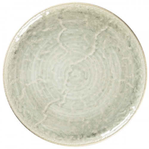 Assiette plate coupe rond céladon porcelaine vitrifiée Ø 30,1 cm Krush Rak