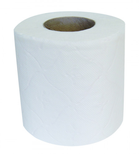 Papier toilette en rouleau blanc ouate de cellulose (4 pièces)