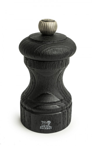 Moulin à poivre droit Nature black en hêtre Ø 5 cm 10 cm Bistro Peugeot Saveurs