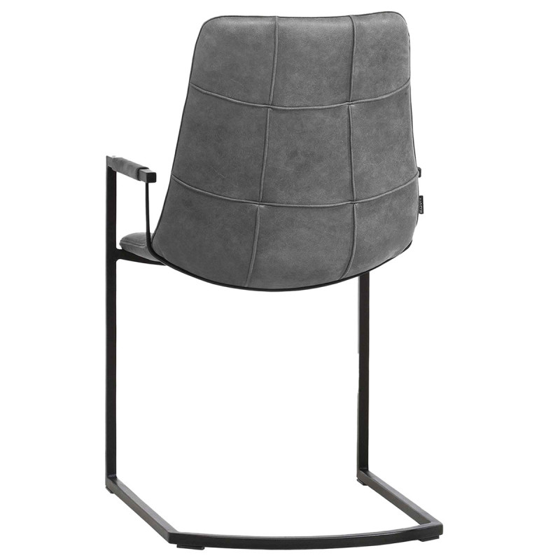 Fauteuil d'intérieur gris anthracite 91x51x62 cm Condor Flexmob